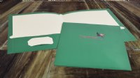 Green Two Pocket Glossy Folder