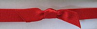 6" Small Red Satin Stretch Loop 