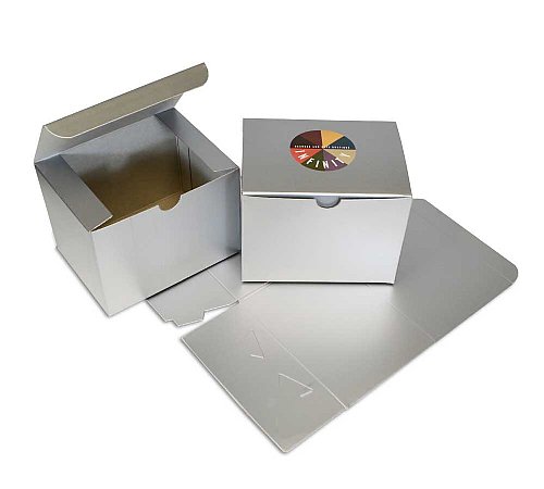 1-Pc Silver Gloss Gift Boxes