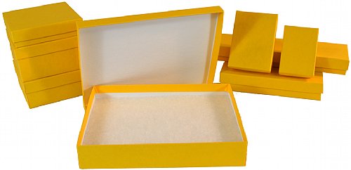 Yellow Matte Jewelry Boxes