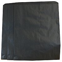 Large Black Paper Merchandise Bag (12" x 15")