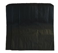 Small Black Paper Merchandise Bag (8.5" x 11")