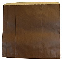 Large Chocolate Paper Merchandise Bag (12" x 15")