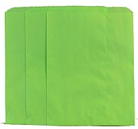 Small Green Paper Merchandise Bag (8.5" x 11")