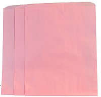Large Pink Paper Merchandise Bag (12" x 15")