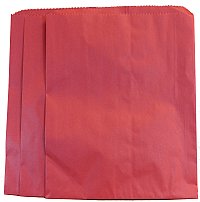 Large Red Paper Merchandise Bag (12" x 15")