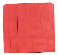 Small Red Paper Merchandise Bag (8.5" x 11")