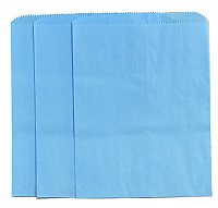 Small Sky Blue Paper Merchandise Bag (8.5" x 11")