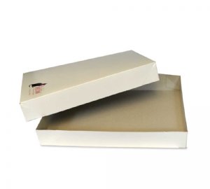 2-Piece 10 x 7 x 1.25 GLOSS WHITE Apparel Boxes