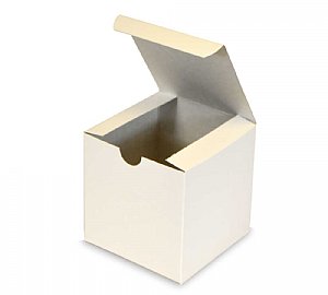 1-Piece 5 x 5 x 3 GLOSS WHITE Gift Boxes