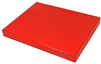 2 LB 12-1/16 x 9-7/16 x 1-1/8 Gloss Red 2-Piece Candy Boxes 