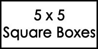 5x5 Square Boxes