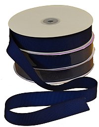7/8" Oxford Blue Grosgrain Fabric Ribbon (1-50yd Roll)