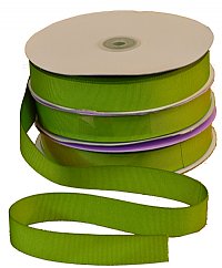 7/8" Green Grosgrain Fabric Ribbon (1-50yd Roll)
