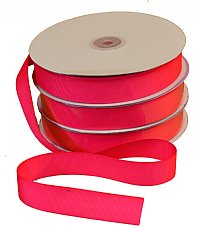 7/8" Dark Pink Grosgrain Fabric Ribbon (1-50yd Roll)