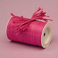 1/4" Matte Beauty Pink Raffia Ribbon (1-100yd Roll)
