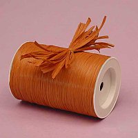1/4" Matte Terracotta Raffia Ribbon (1-100yd Roll)