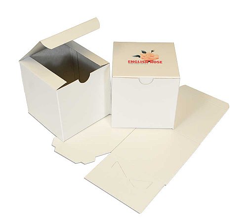 1-Pc White Gloss Gift Boxes