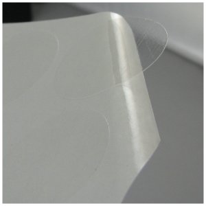 1-1/4" Clear Round Stickers  (100/pack)