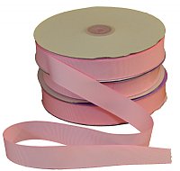 7/8" Light Pink Grosgrain Fabric Ribbon (1-50yd Roll)